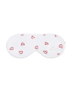 Love Heart Pyjama & Sleep Mask Set - Child White