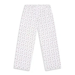 Love Heart Pyjama & Sleep Mask Set - Adult White