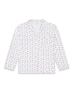 Love Heart Pyjamas - Adult White