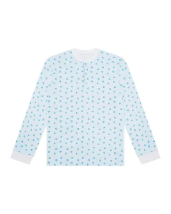 Love Heart Pyjamas - Adult Blue