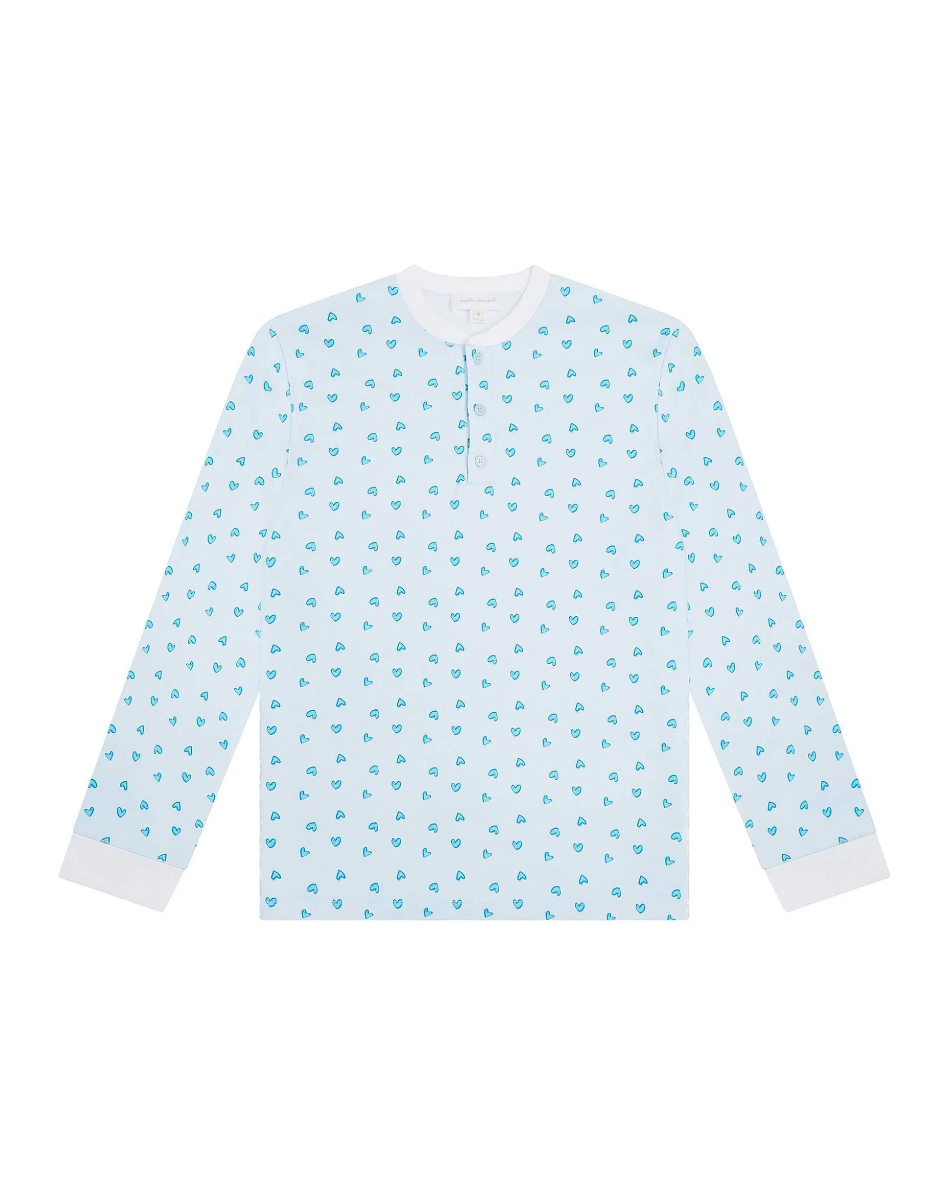 Love Heart Pyjamas - Adult Blue