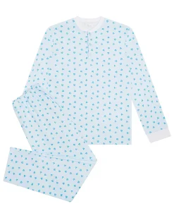 Love Heart Pyjamas - Adult Blue