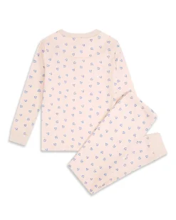 Love Heart Pyjamas - Child Pink