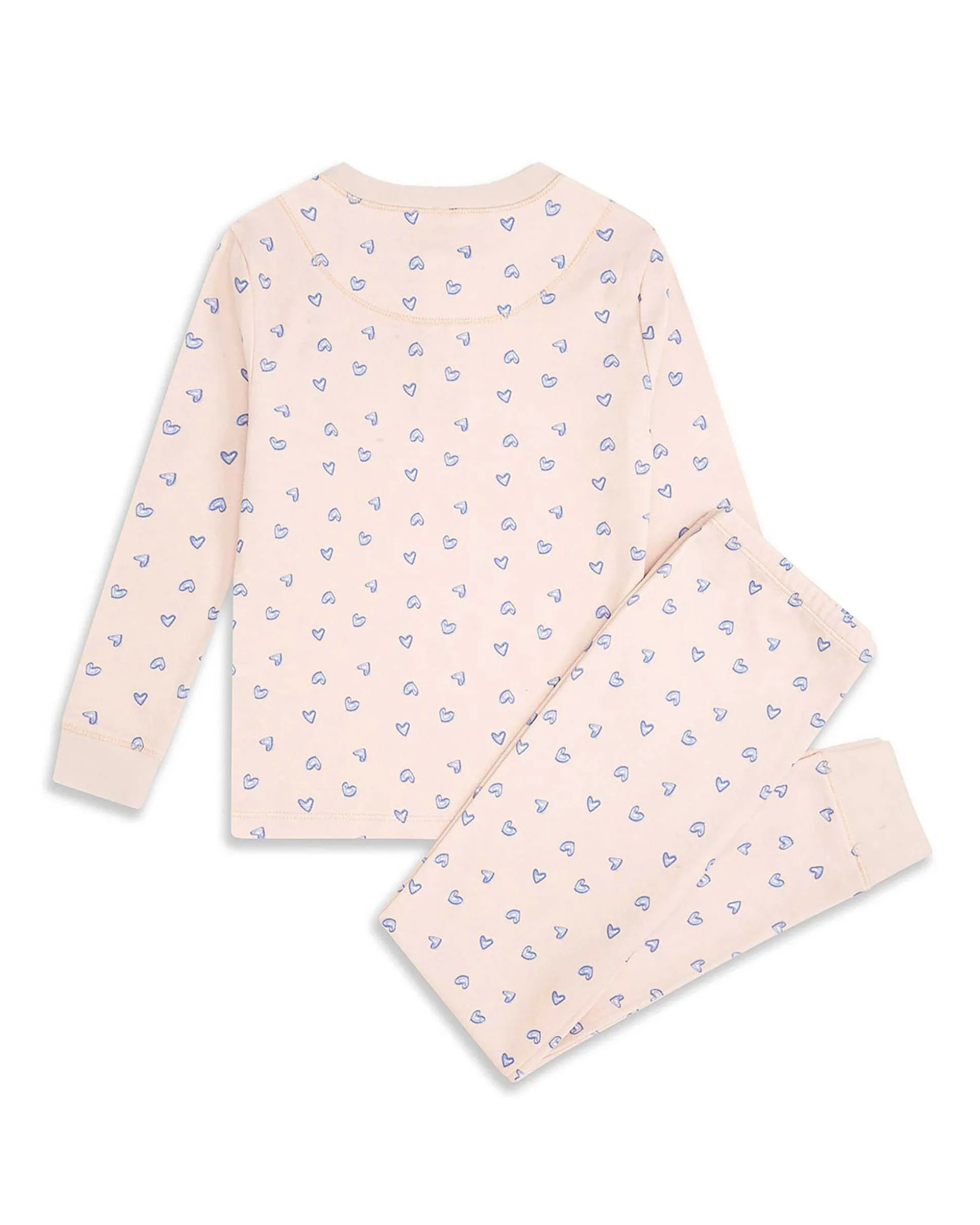 Love Heart Pyjamas - Child Pink