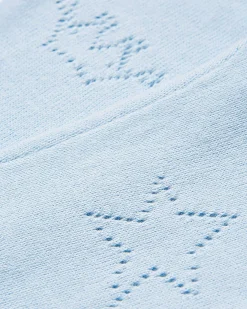 Pointelle Crawler Set - Crown Blue