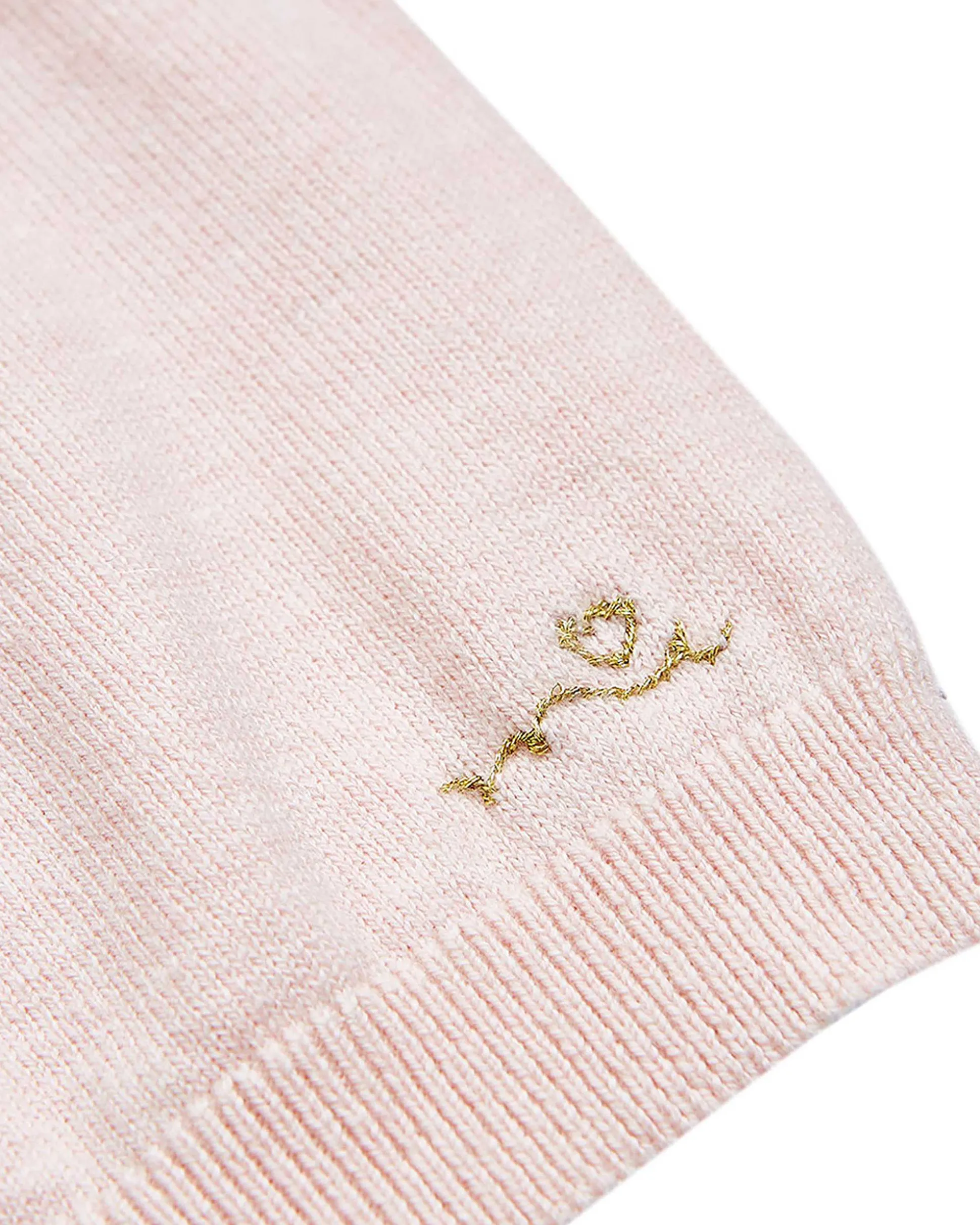 Pointelle Crawler Set - Heart Pink