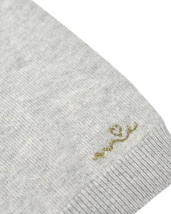 Pointelle Crawler Set - Star Grey