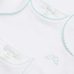 Set Of 7 Picot Onesies - Blue