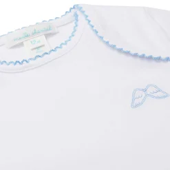 Set Of 7 Picot Onesies - Blue