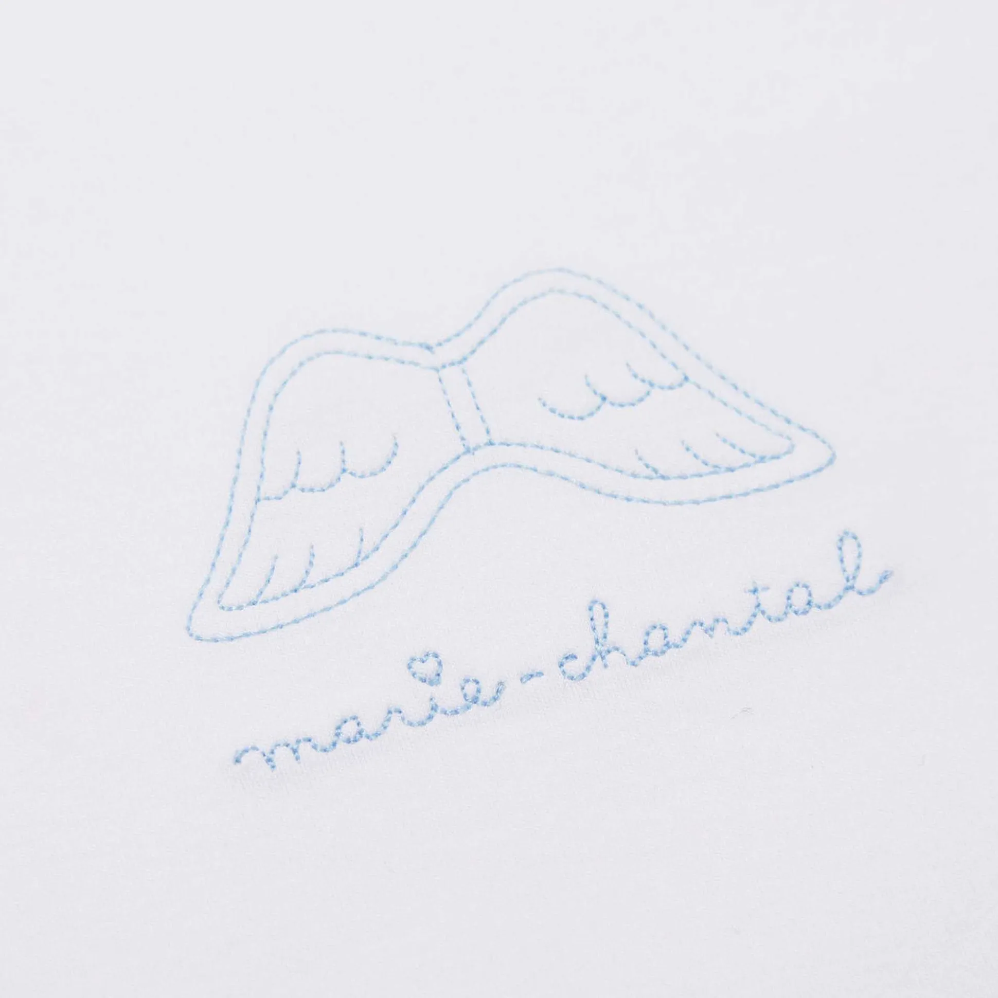 Set Of 7 Picot Onesies - Blue