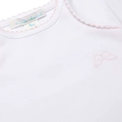 Set Of 7 Picot Onesies - Pink