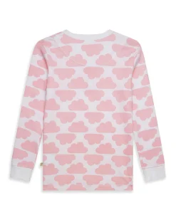 Star & Crown And Cloud Pyjamas - Pink