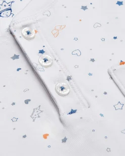 Star & Crown And Cloud Pyjamas - Blue