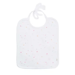 Star & Crown Print Hat, Bib And Mitten'S Set - Pink