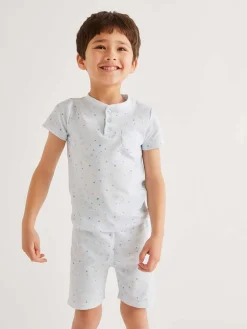 Star & Crown Short Pyjamas - Child Blue