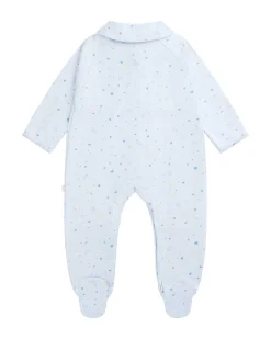 Star & Crown Sleepsuit - Blue