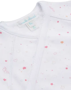 Star & Crown Wrap Onesie - Pink