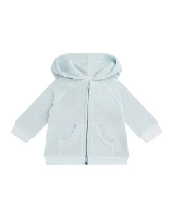 Tino Crown Velour Loungewear Set - Baby Dusty Blue