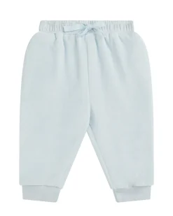 Tino Crown Velour Loungewear Set - Baby Dusty Blue